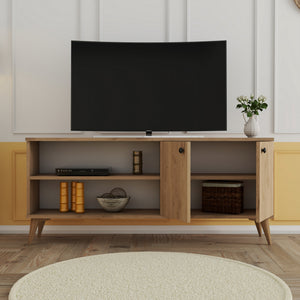 Έπιπλο Τηλεόρασης Skala Δρυς 138x29.5x60 εκ. Μελαμίνης