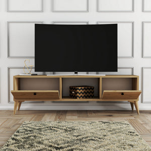 Έπιπλο Τηλεόρασης Finiki Δρυς 138x29.5x42.6 εκ. Μελαμίνης