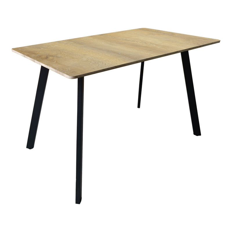 Τραπέζι Squaro  sonoma mdf με μαύρα μεταλλικά πόδια 120x70x75εκ - Pakobazaar