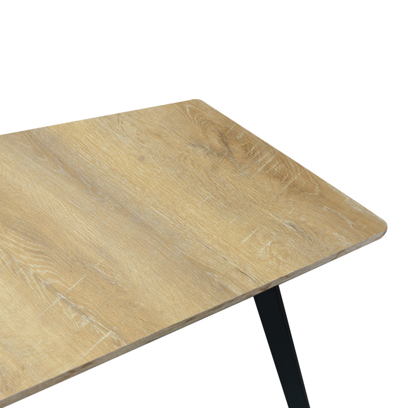 Τραπέζι Squaro  sonoma mdf με μαύρα μεταλλικά πόδια 120x70x75εκ