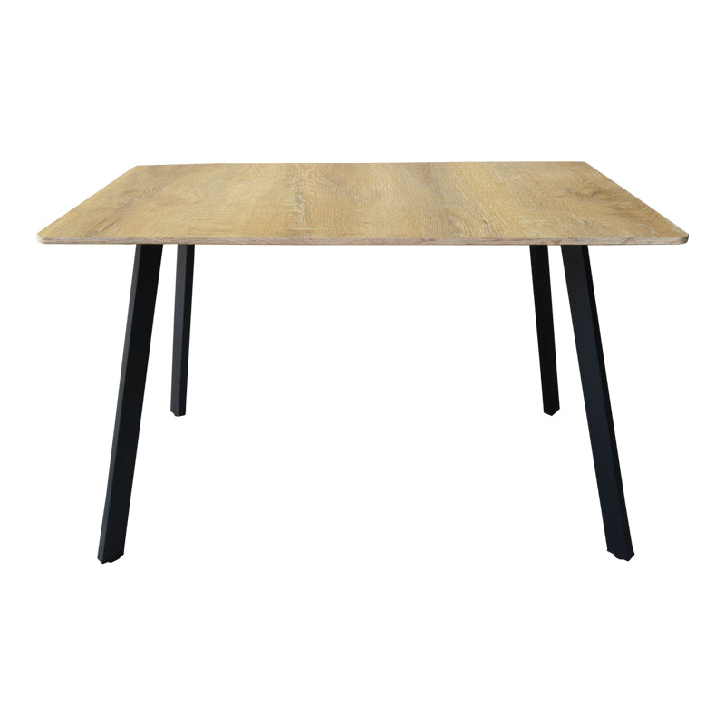 Τραπέζι Squaro  sonoma mdf με μαύρα μεταλλικά πόδια 120x70x75εκ - Pakobazaar