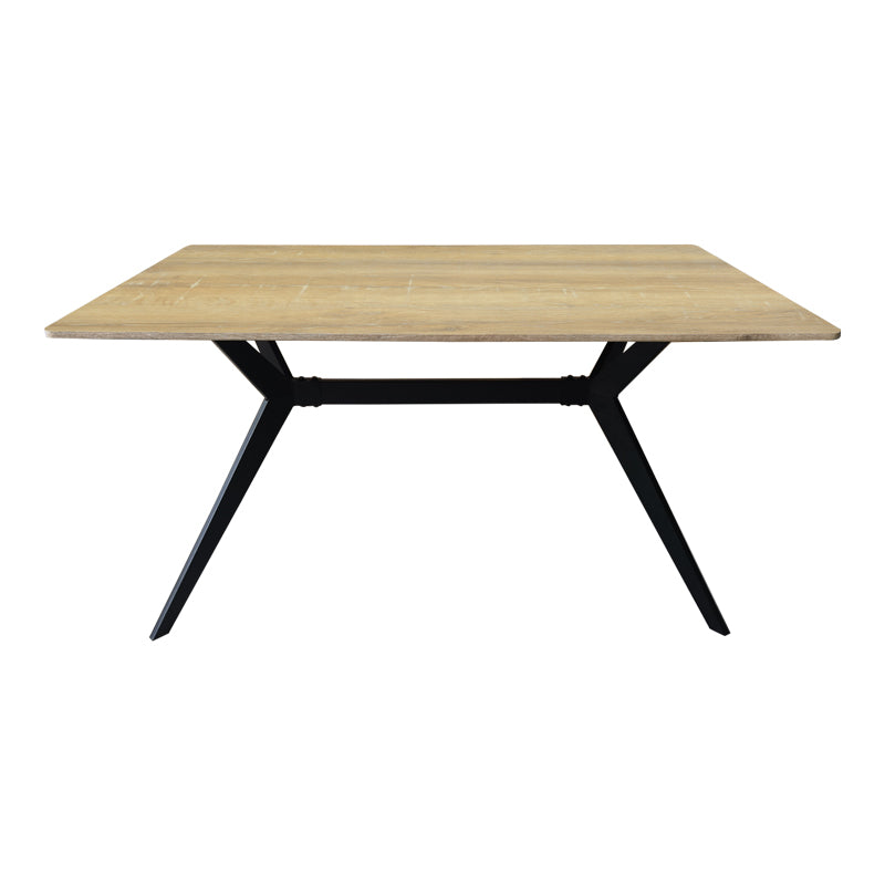 Τραπέζι Ezali  sonoma mdf με μαύρα μεταλλικά πόδια 140x80x75εκ - Pakobazaar