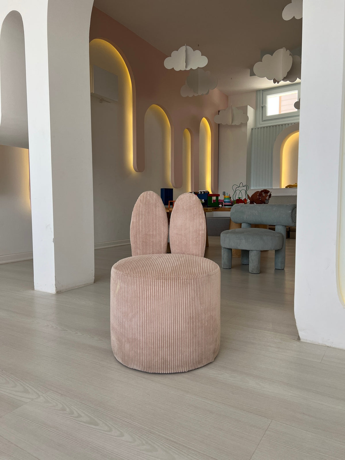 Πολυθρόνα Kinaros Ροζ 39x39x58 εκ.