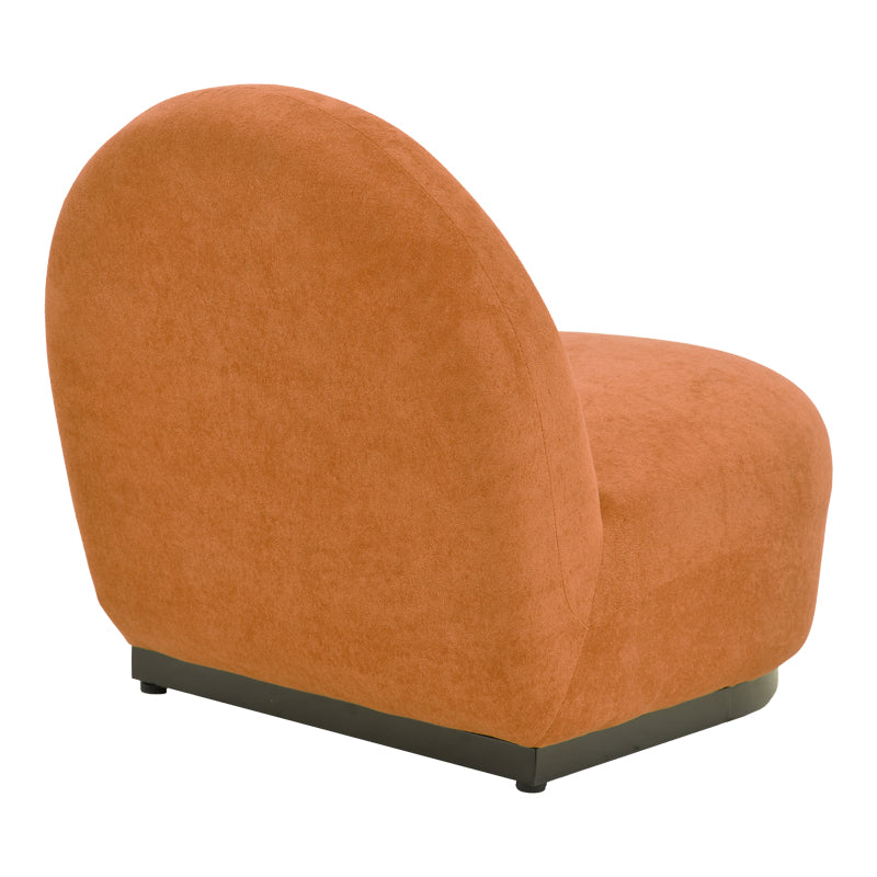 Πολυθρόνα Zenny  υφασμα terracotta 64x85x68εκ - Pakobazaar