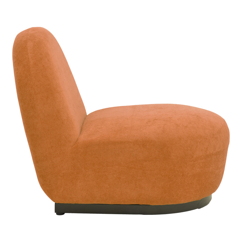 Πολυθρόνα Zenny  υφασμα terracotta 64x85x68εκ - Pakobazaar