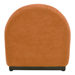 Πολυθρόνα Zenny  υφασμα terracotta 64x85x68εκ - Pakobazaar