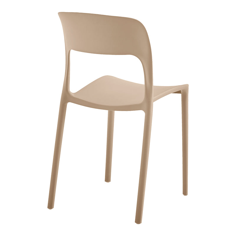 Καρέκλα στοιβαζόμενη Zanna  pp cappuccino 40x53x78εκ - Pakobazaar