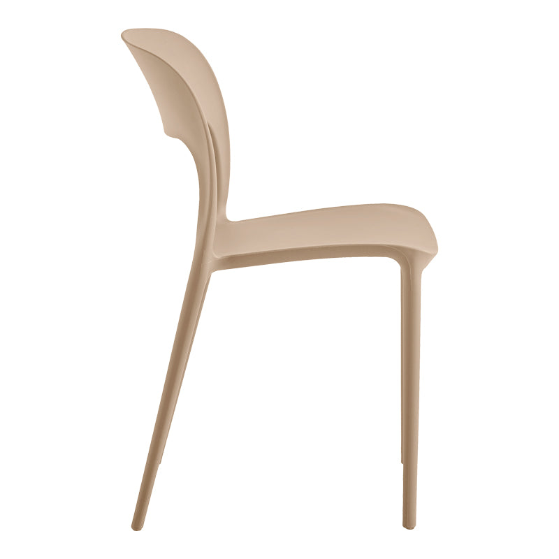 Καρέκλα στοιβαζόμενη Zanna  pp cappuccino 40x53x78εκ - Pakobazaar