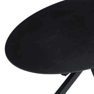 Τραπέζι Makrey  μαύρο mdf- μεταλλικά πόδια 160x90x75εκ - Pakobazaar