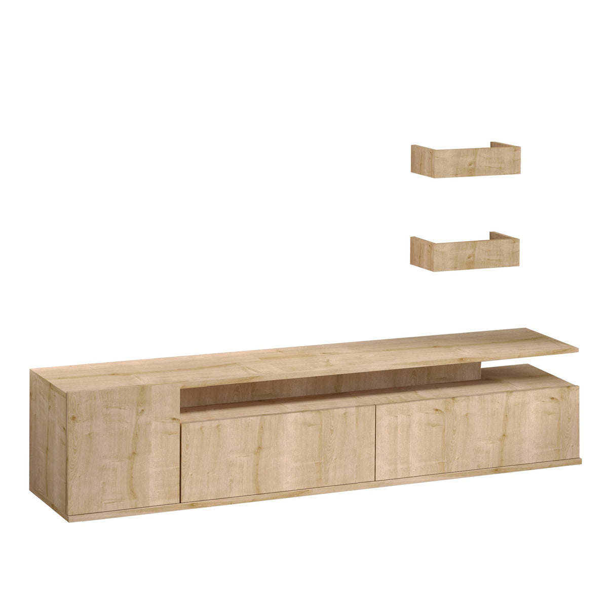 Σύνθεση Τηλεόρασης Galini Δρυς 180x35x45 εκ. Μελαμίνης