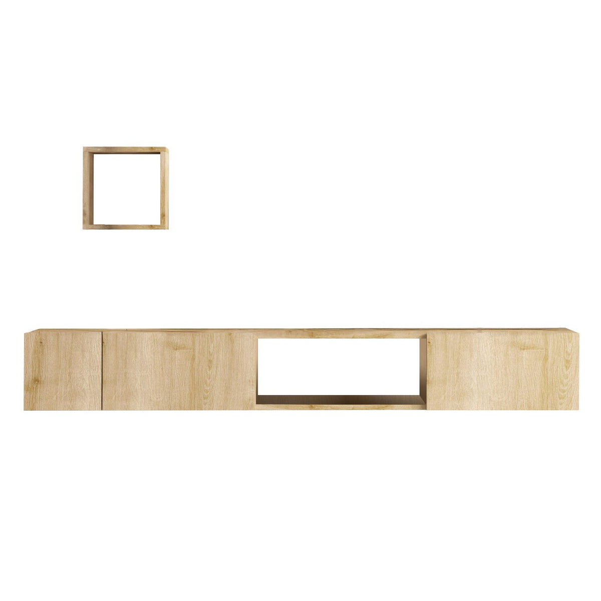 Σύνθεση Τηλεόρασης Asigonia Δρυς Sapphire 180x32x25 εκ. Μελαμίνης