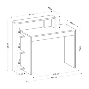 Γραφείο Moires Δρυς 95x45x117 εκ. Μελαμίνης