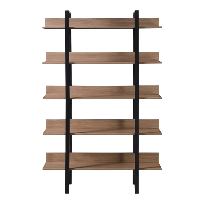 Βιβλιοθήκη Boderta  σε sonoma-μαύρη απόχρωση 120x30x190εκ - Pakobazaar