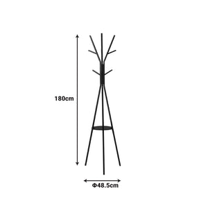 Καλόγερος Denner  μέταλλο σε λευκή απόχρωση 48.5x48.5x180εκ - Pakobazaar