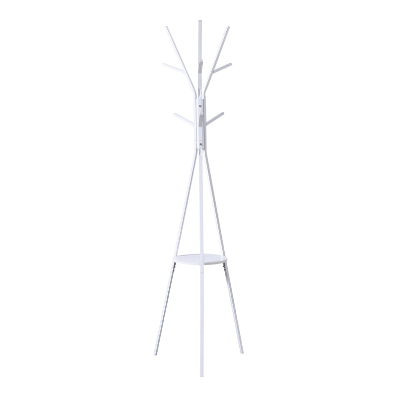 Καλόγερος Denner  μέταλλο σε λευκή απόχρωση 48.5x48.5x180εκ - Pakobazaar