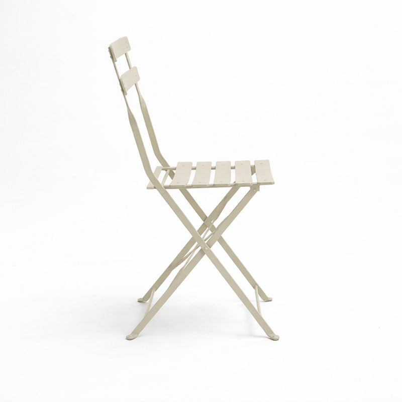 Καρέκλα Bistro  μεταλλική αναδιπλούμενη σε σαμπανί 42x46x82εκ - Pakobazaar