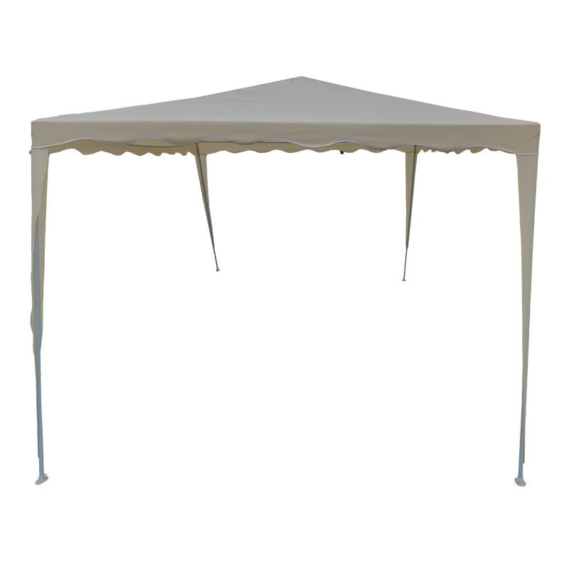Κιόσκι Gazebo  μεταλλικός σκελετός - ύφασμα μπεζ 3x3m - Pakobazaar