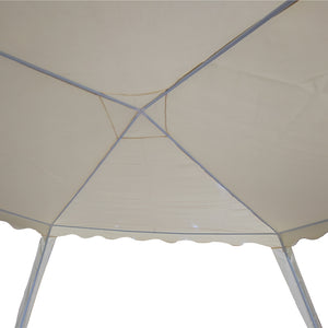 Κιόσκι Gazebo  μεταλλικός σκελετός - ύφασμα μπεζ 3x3m - Pakobazaar