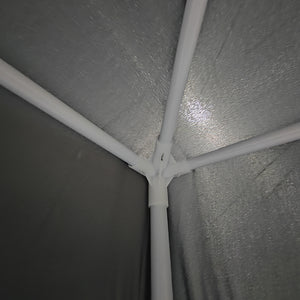 Κιόσκι Gazebo  μεταλλικός σκελετός - ύφασμα ανθρακί 3x3m - Pakobazaar