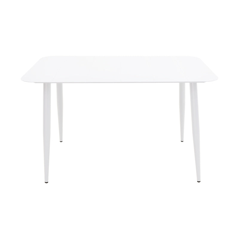 Τραπέζι Vista  αλουμίνιο σε λευκή απόχρωση 120x70x72εκ - Pakobazaar