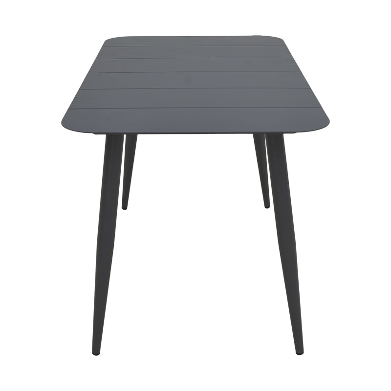 Τραπέζι Vista  αλουμίνιο σε μαύρη απόχρωση 150x80x72εκ - Pakobazaar