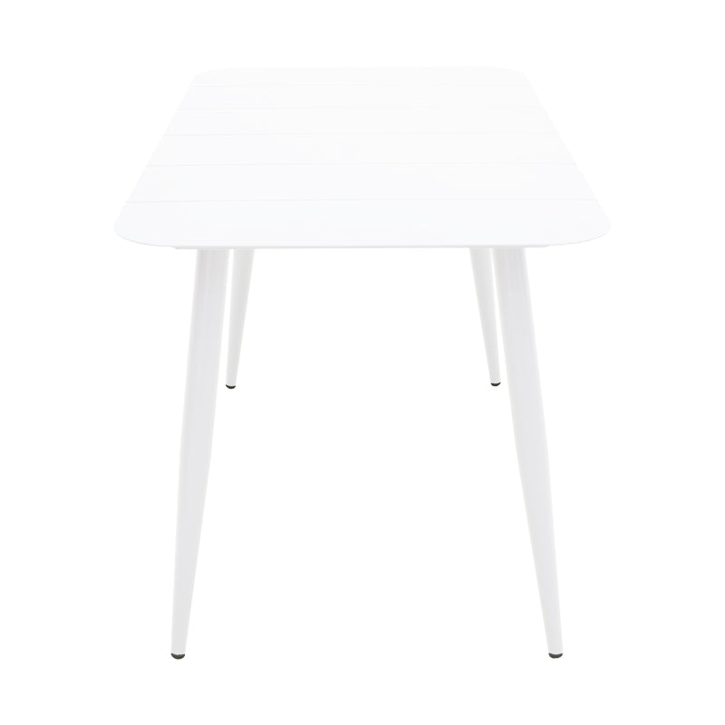 Τραπέζι Vista  αλουμίνιο σε λευκη απόχρωση 150x80x72εκ - Pakobazaar