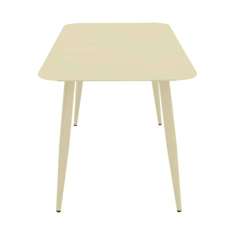 Τραπέζι Vista  σαμπανί αλουμίνιο 150x80x72εκ - Pakobazaar