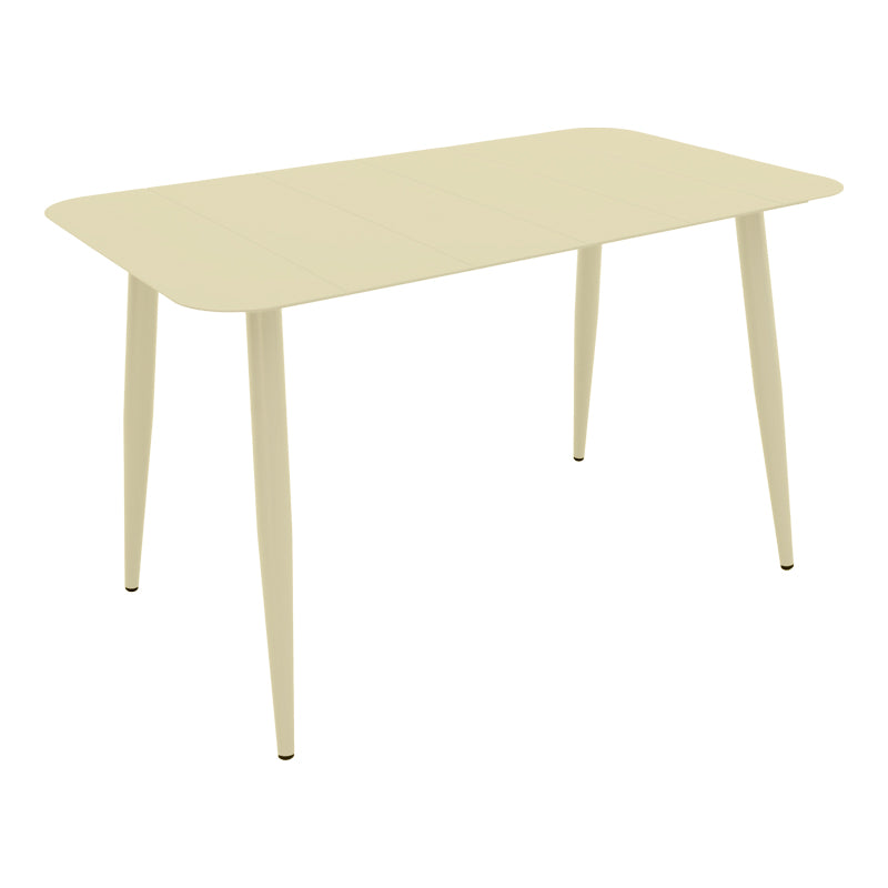 Τραπέζι Vista  σαμπανί αλουμίνιο 150x80x72εκ - Pakobazaar