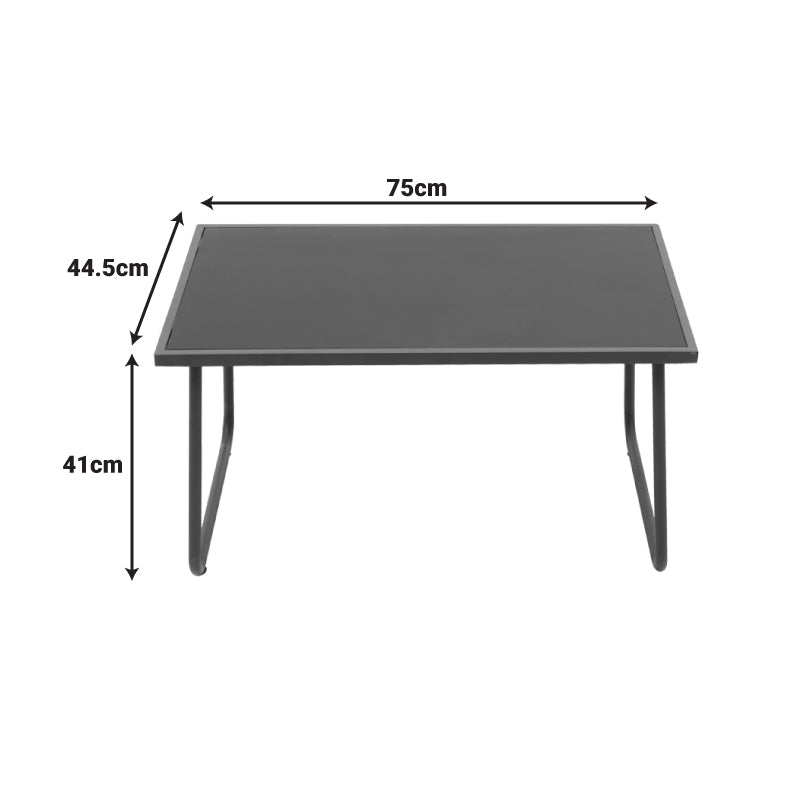 Σαλόνι εξωτερικού χώρου Veranda textilene-μέταλλο σε ανθρακί απόχρωση - Pakobazaar