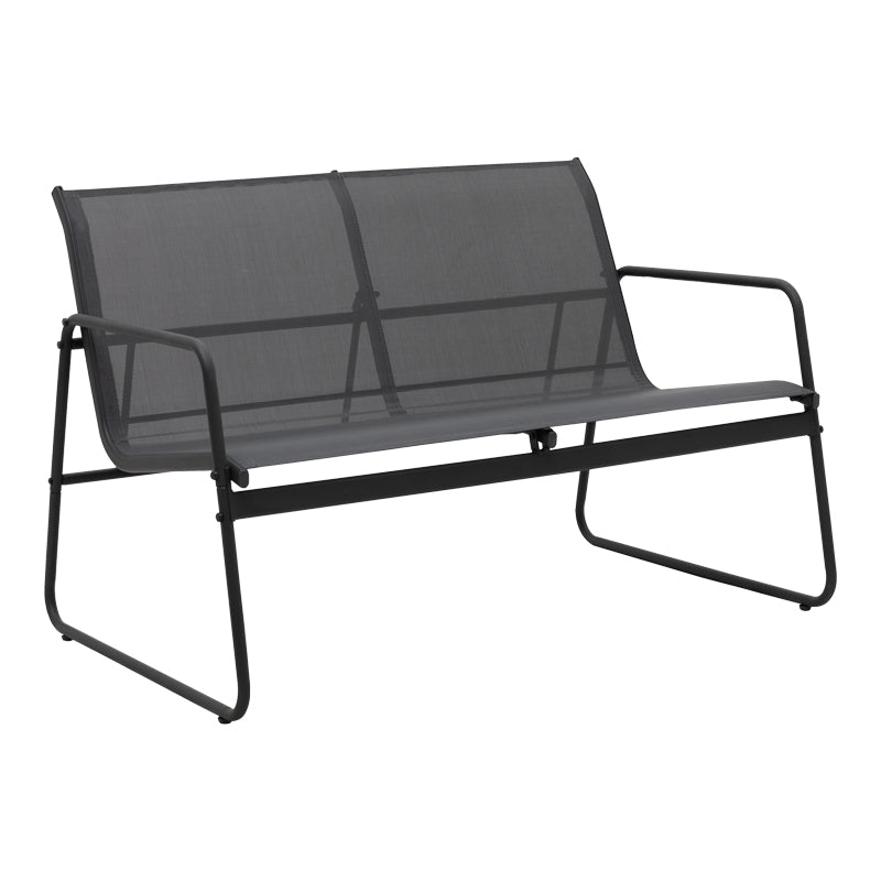 Σαλόνι εξωτερικού χώρου Veranda textilene-μέταλλο σε ανθρακί απόχρωση - Pakobazaar