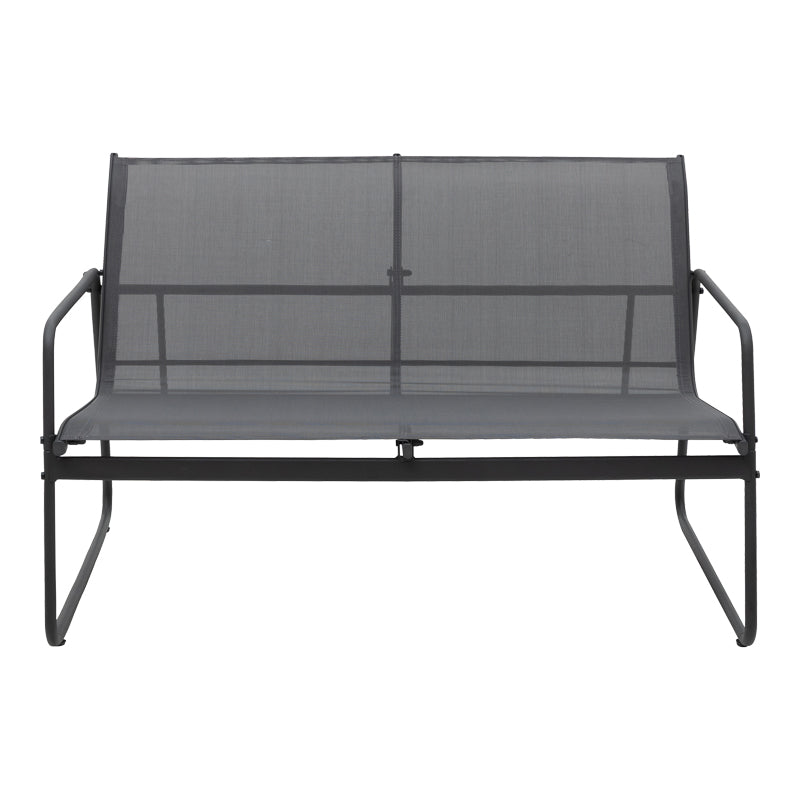 Σαλόνι εξωτερικού χώρου Veranda textilene-μέταλλο σε ανθρακί απόχρωση - Pakobazaar