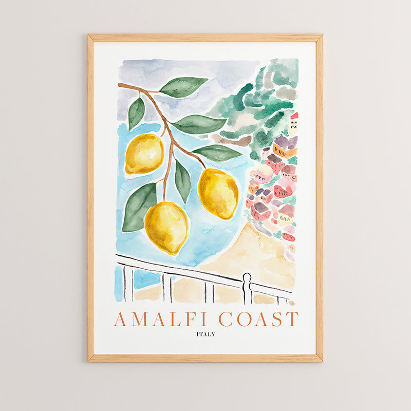 Πίνακας Lemonte  με ψηφιακή εκτύπωση και πλαίσιο 33x1.5x48εκ - Pakobazaar
