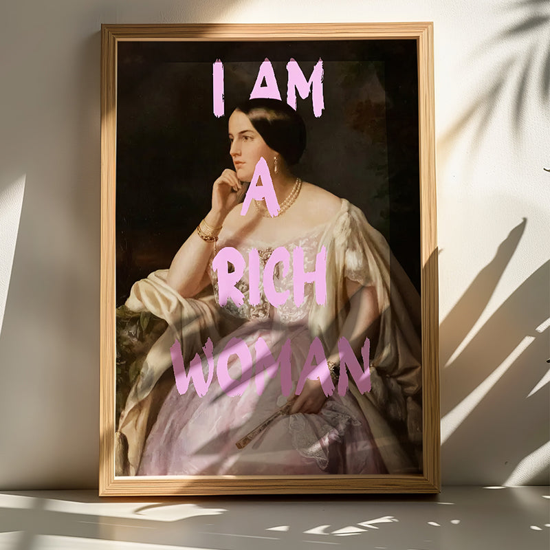 Πίνακας Richy  με ψηφιακή εκτύπωση και πλαίσιο 33x1.5x48εκ - Pakobazaar