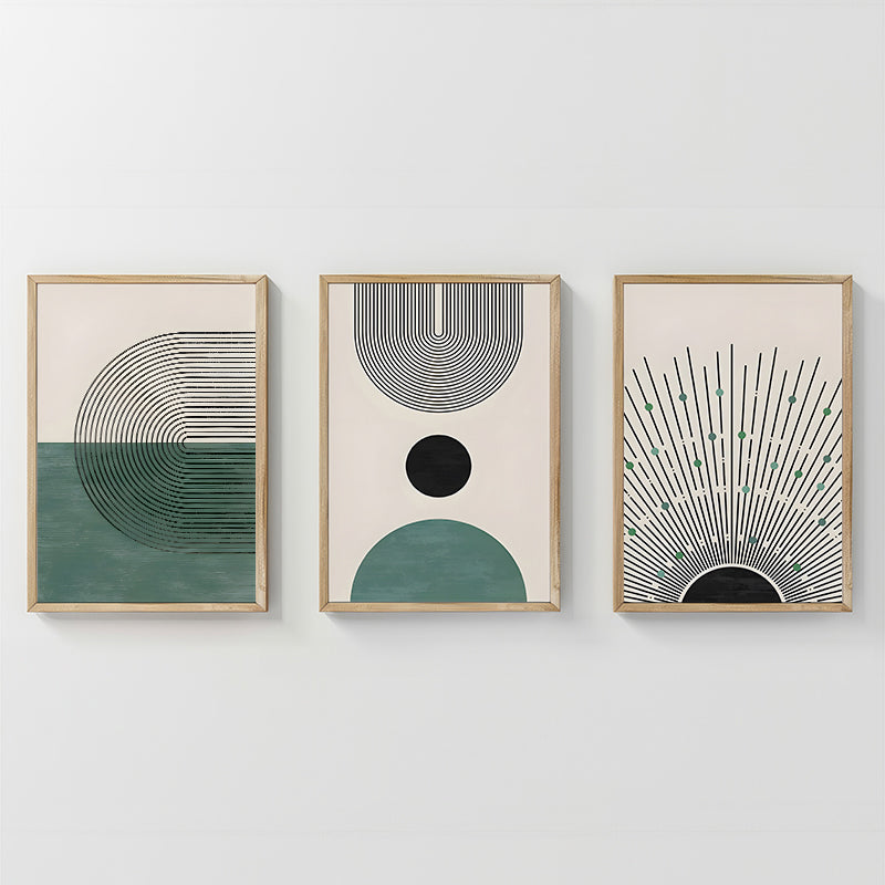 Πίνακας Kertia  τρίπτυχος με ψηφιακή εκτύπωση και πλαίσιο 33x1.5x48εκ