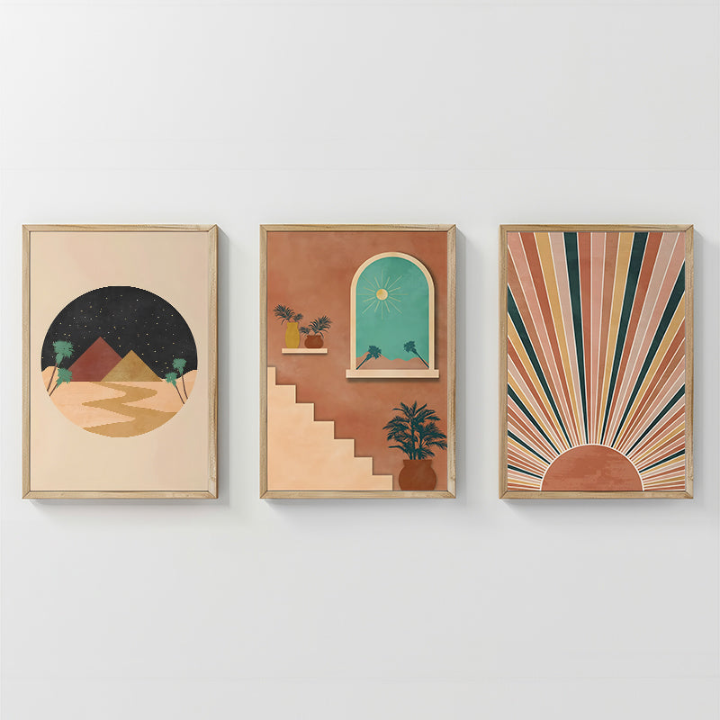 Πίνακας Venven  τρίπτυχος με ψηφιακή εκτύπωση και πλαίσιο 33x1.5x48εκ