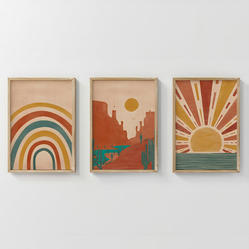 Πίνακας Jecko  τρίπτυχος με ψηφιακή εκτύπωση και πλαίσιο 33x1.5x48εκ - Image 1