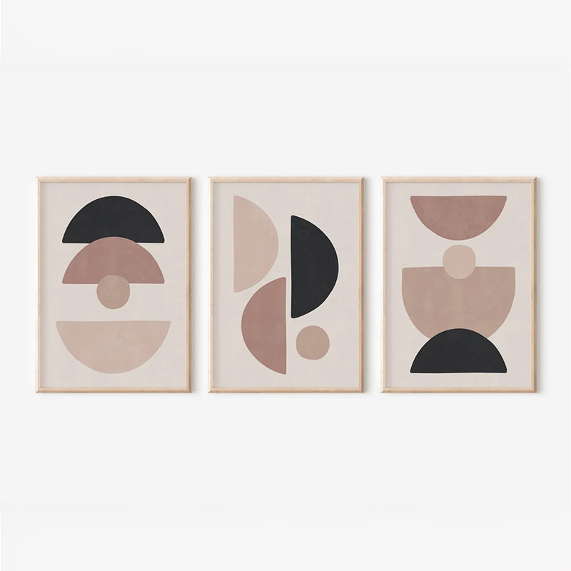 Πίνακας Veyra  τρίπτυχος με ψηφιακή εκτύπωση και πλαίσιο 33x1.5x48εκ