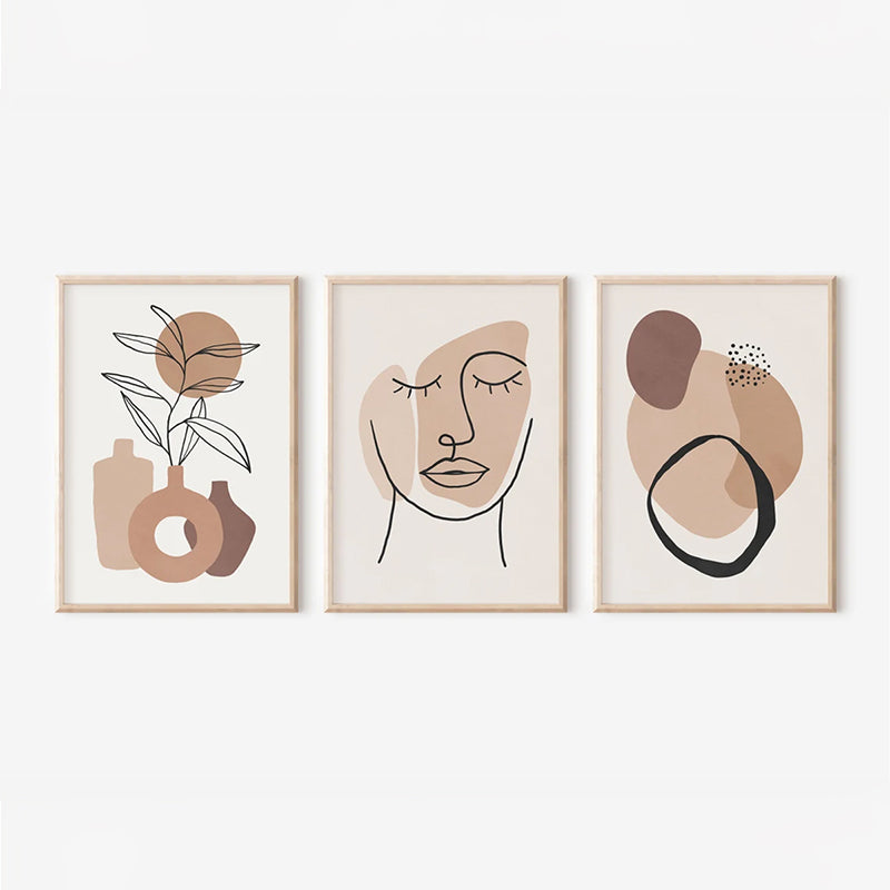 Πίνακας Grende  τρίπτυχος με ψηφιακή εκτύπωση και πλαίσιο 33x1.5x48εκ