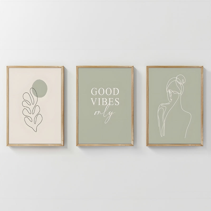 Πίνακας Veyra  τρίπτυχος με ψηφιακή εκτύπωση και πλαίσιο 33x1.5x48εκ