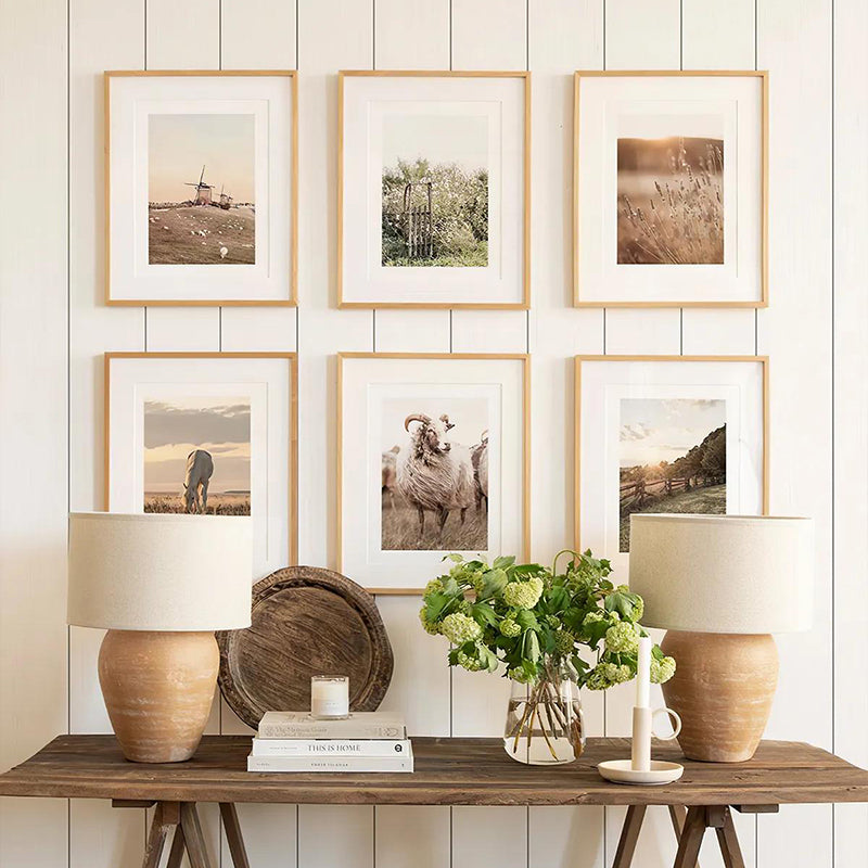 Πίνακας Kaelis  εξάπτυχος με ψηφιακή εκτύπωση και πλαίσιο 33x1.5x48εκ - Image 1