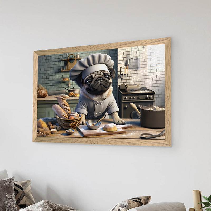 Πίνακας Woof  με ψηφιακή εκτύπωση και πλαίσιο 48x1.5x33εκ