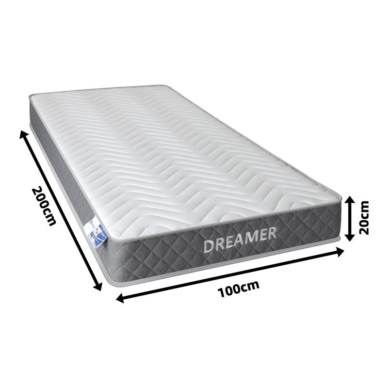Στρώμα Dreamer  pocket spring διπλής όψης 20cm 100x200εκ - Pakobazaar