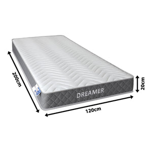 Στρώμα Dreamer  pocket spring διπλής όψης 20cm 120x200εκ - Pakobazaar