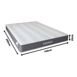 Στρώμα Dreamer  pocket spring διπλής όψης 20cm 160x200εκ - Pakobazaar