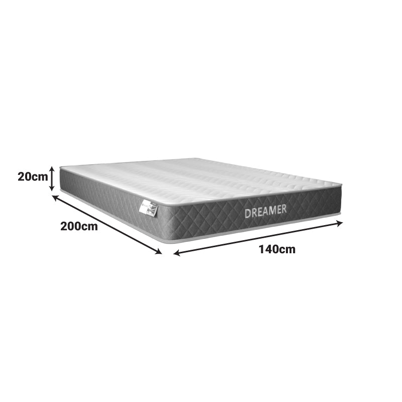 Στρώμα Dreamer  pocket spring διπλής όψης 20cm 140x200εκ - Pakobazaar