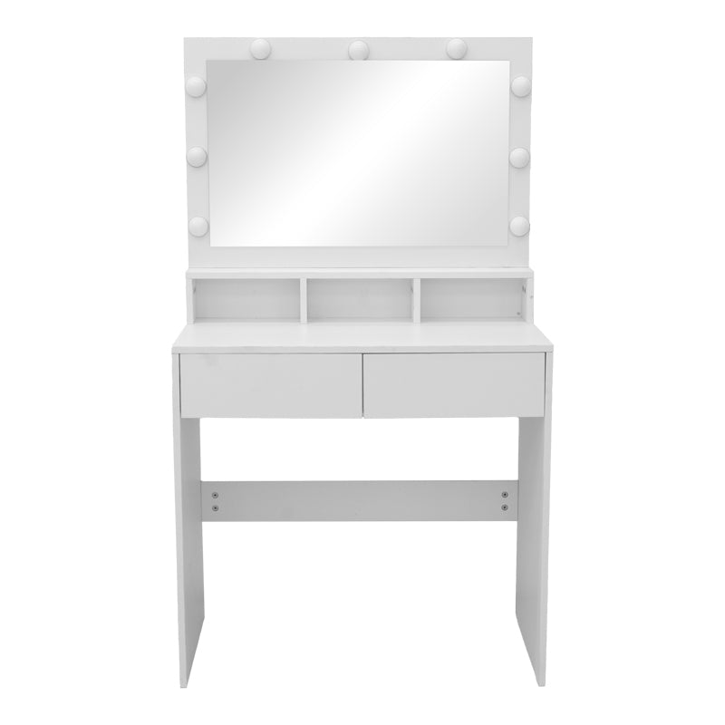 Τουαλέτα κρεβατοκάμαρας Vanity  με led λευκό 80x40x140εκ - Pakobazaar