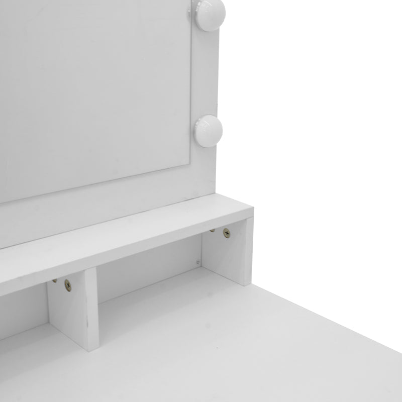 Τουαλέτα κρεβατοκάμαρας Vanity  με led λευκό 80x40x140εκ - Pakobazaar