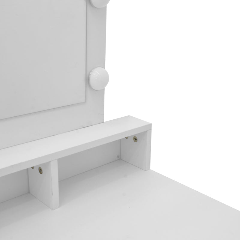 Τουαλέτα κρεβατοκάμαρας Virna  με led λευκό 80x40x145εκ - Pakobazaar