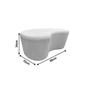 Τραπέζι σαλονιού Fedris  mdf λευκό 80x70x34εκ - Pakobazaar