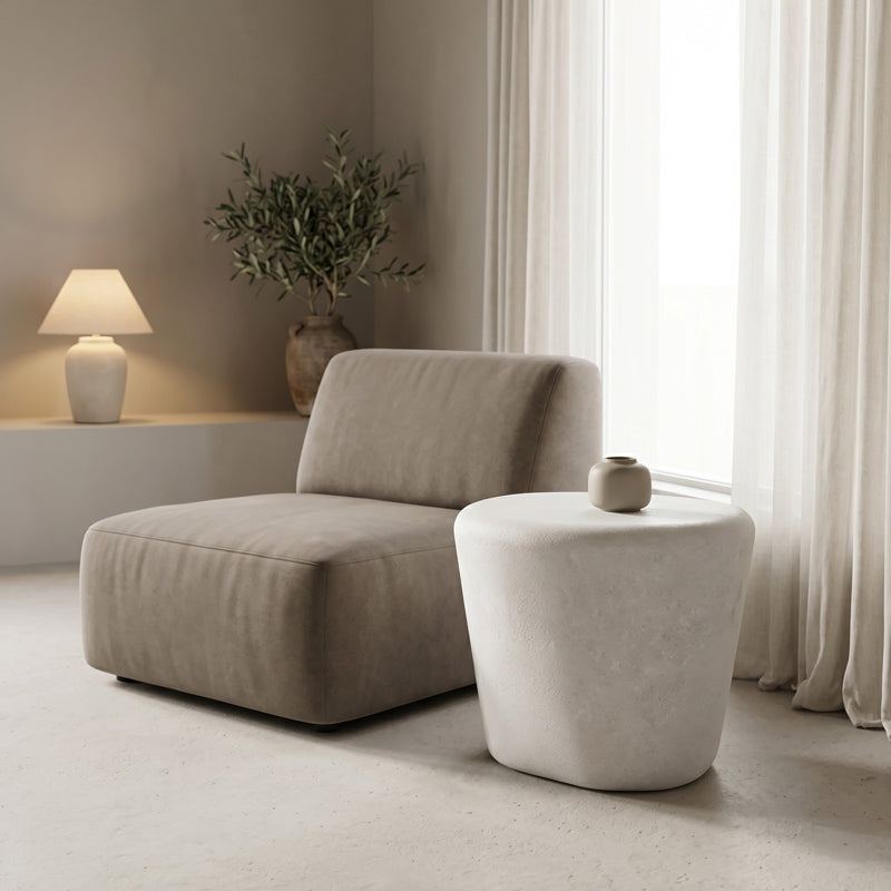 Βοηθητικό τραπέζι Fedris  mdf λευκό Φ56x45εκ - Pakobazaar